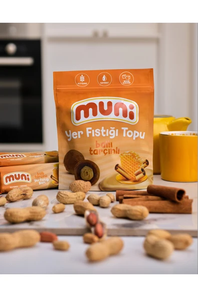 muni Ballı Tarçınlı Yer Fıstığı Topu, 80 G X 6 Adet - 5