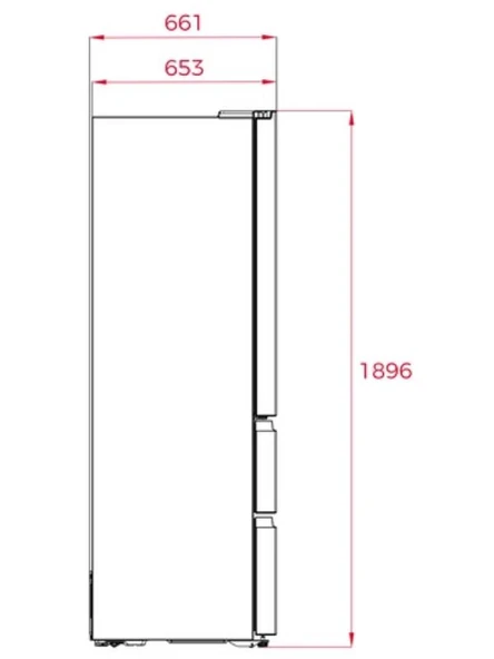 Teka RFD 77825 GBK EU 516 Lt. No Frost Siyah Buzdolabı - Resim 10