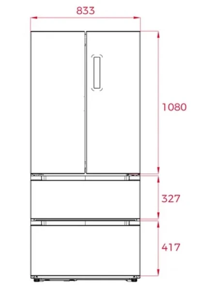 Teka RFD 77825 GBK EU 516 Lt. No Frost Siyah Buzdolabı - Resim 9