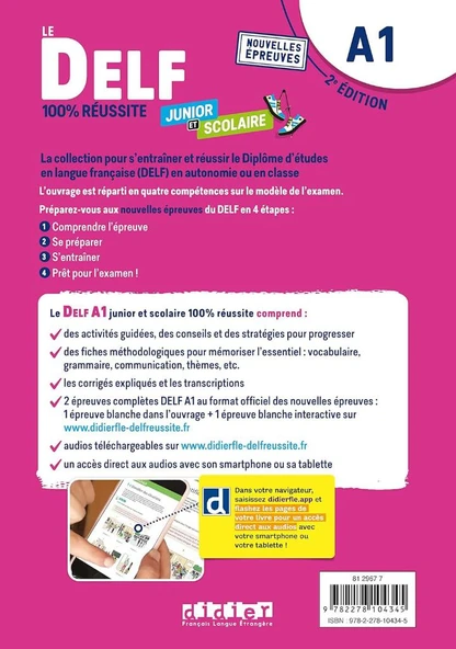 Le DELF Junior et Scolaire A1 100% Réussite - 2. Ausgabe : didierfle.app édition 2022-2023 - Resim 2