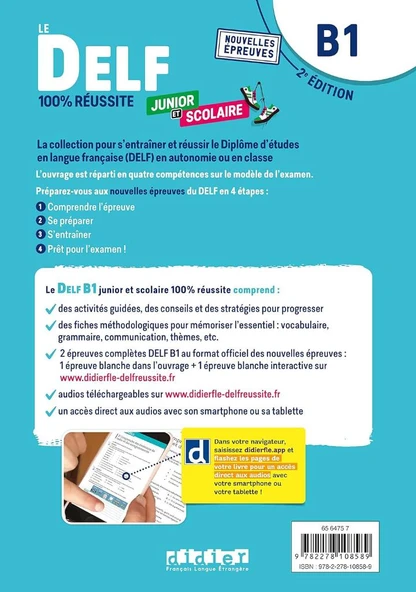 Le DELF Junior et Scolaire B1 100% Réussite - 2. Ausgabe : didierfle.app édition 2022-2023 - Resim 2