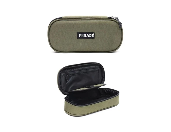 Bback Oval Kumaş Kalemlik / Kalem Kutusu HAKİ YEŞİL ürün görseli