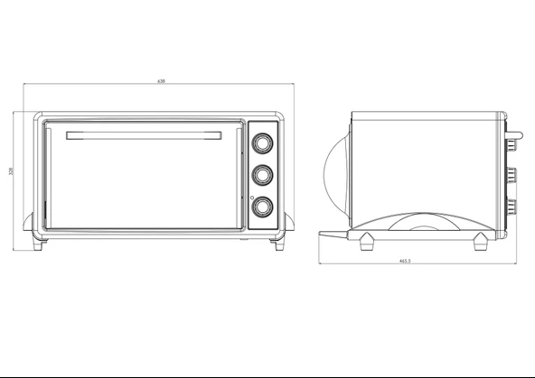 Luxell Usta Börekçi 40 Litre Mini Fırın LX-3675 - 2