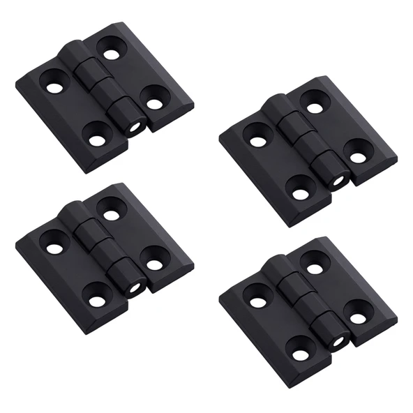 Dayanıklı Plastik Yaprak Menteşe 30x30 mm 4 Adet Dolap Çekmece Kapak Küçük Mobilya Menteşe Seti ürün görseli