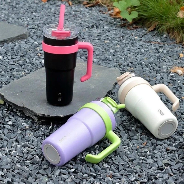 Dodge Trekking Çelik Termos Mug 750Ml Turuncu - Resim 7