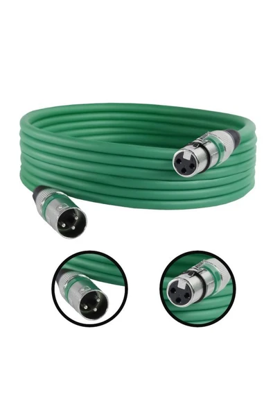 Midex MXL-5M-GR Kaliteli XLR TO XLR 5 mt. Mikrofon Kablosu ürün görseli