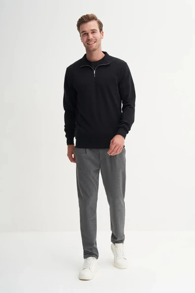 Cazador Regular Fit Dik Yaka Mevsimlik 3 İplik Sweatshirt-53470 ürün görseli 1