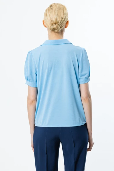 On Süs Düğmeli Bluz - 4