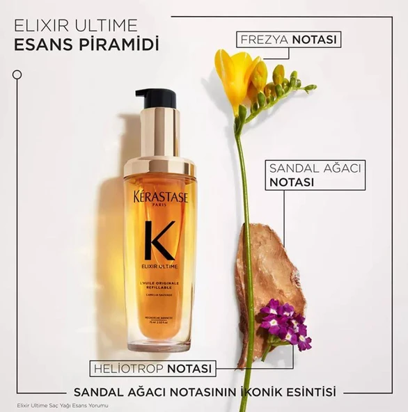 Kerastase Elixir Ultime L'Huile Originale Çok Yönlü Bakım Yağı 75 Ml - 6