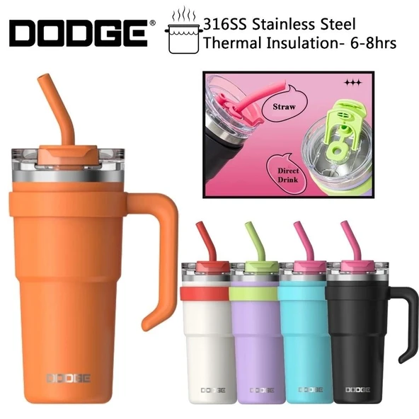 Dodge Trekking Çelik Termos Mug 750Ml Siyah - Resim 7