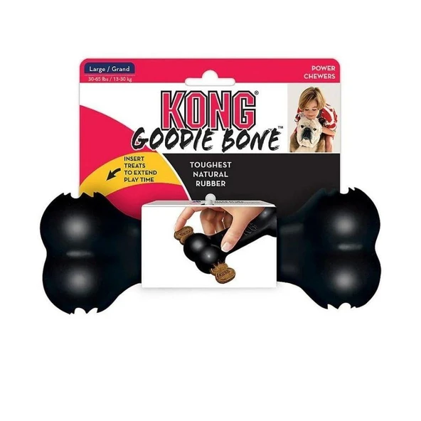 Kong Extreme Goodie Bone Kemik Şeklinde Çok Amaçlı Ultra Sert Köpek Oyuncağı L ürün görseli