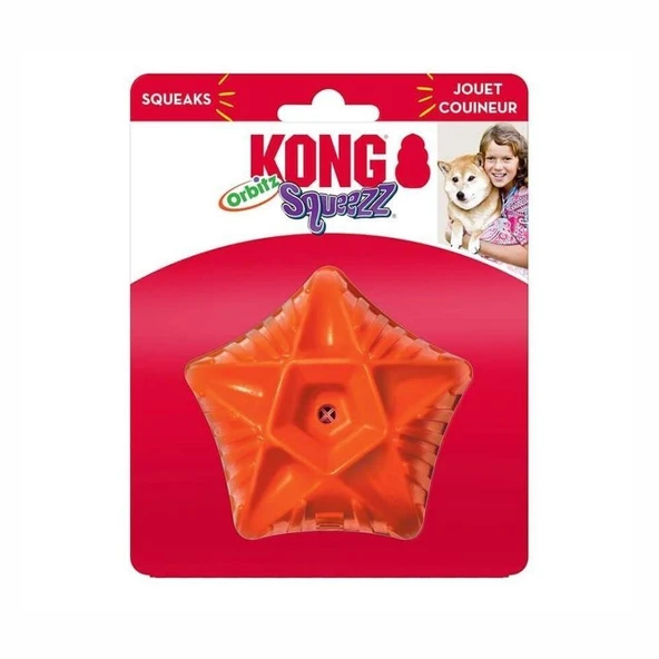 Kong Squeezz Orbitz Top Şeklinde Ses Çıkaran Köpek Oyuncağı M/L - 1