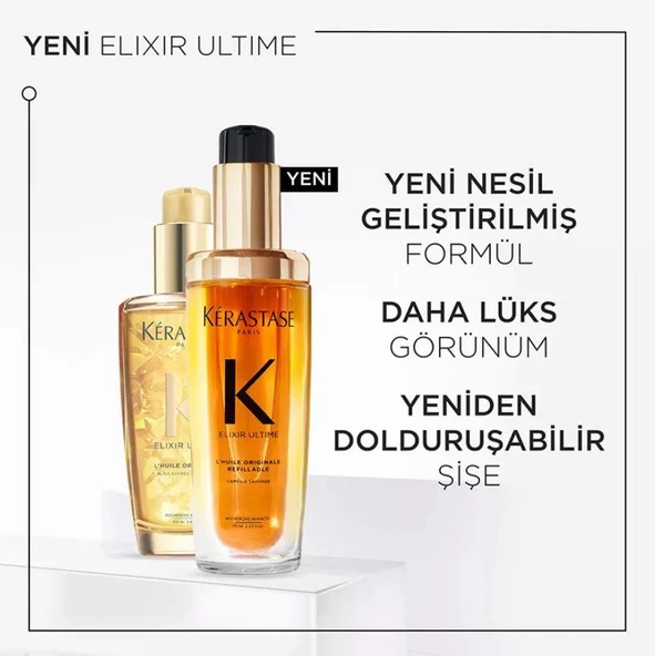 Kerastase Elixir Ultime L'Huile Originale Çok Yönlü Bakım Yağı 75 Ml - 4