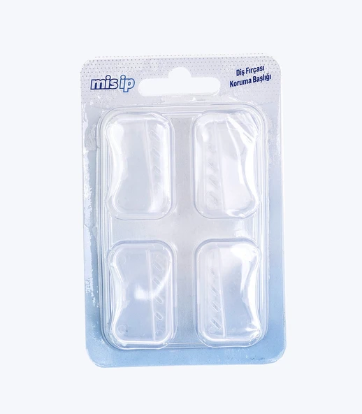 MİSİP DİŞ FIRÇASI KORUMA BAŞLIĞI 4'LÜ