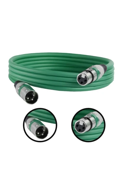 Midex MXL-3M-GR Kaliteli XLR TO XLR 3 mt. Mikrofon Kablosu ürün görseli