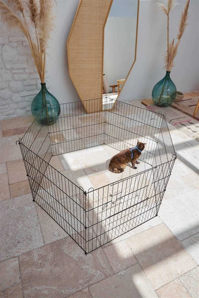 Pet Pretty Köpek Tel Bahçe Çiti Büyük Boy (6 x 75x69 cm) - 2