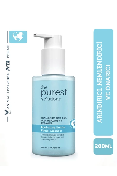 The Purest Solutions Kuru ve Karma Ciltler için Nemlendirici ve Bariyer Onarıcı Temizleme Jeli 200 ml-TPS212 ürün görseli 1