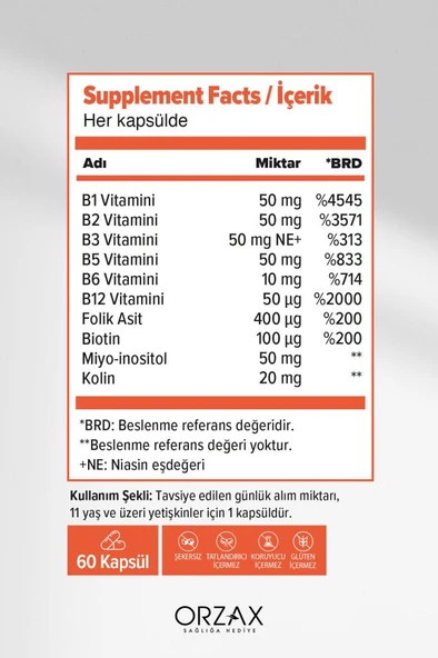 Ocean B Complex 60 Kapsül - Resim 2