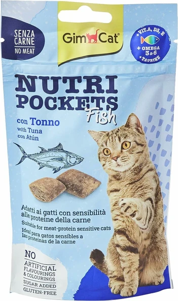 Gimcat Nutripockets Ton Balıklı Kedi Ödülü 60 gr ürün görseli
