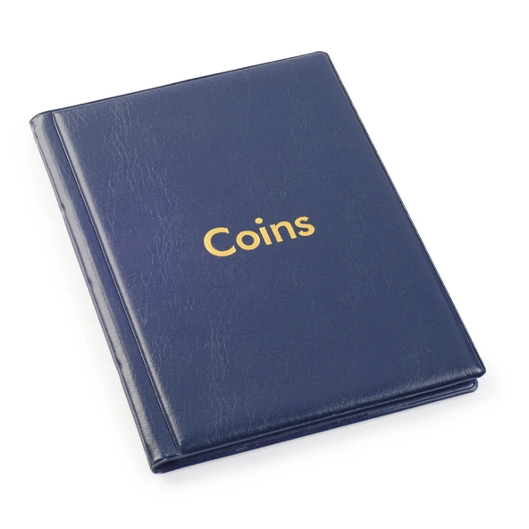 Teksöz-Coins Para Albümü 120 Adetlik Lacivert Renkli 150 X190 mm. - 2