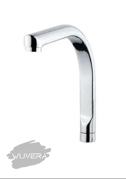 Wuvera Krom Lavabo/Mutfak Bataryası Borusu – Yandan Aplik Borulu, Dayanıklı ve Estetik Tasarım UZUN TİP - Resim 3