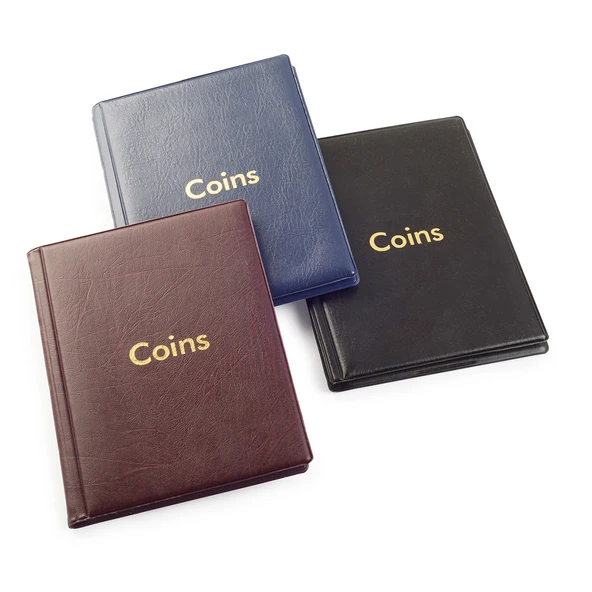 Teksöz-C6-B-coins Para Albümü 120 Adetlik Bordo Renkli 150 X190 mm. - 4