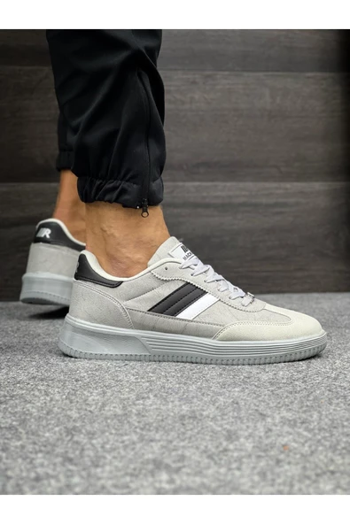 Erkek Ortopedik Hafif Esnek Günlük Casual Astarlı Bağcıklı Yürüyüş Sneaker Spor Ayakkabı ürün görseli 1