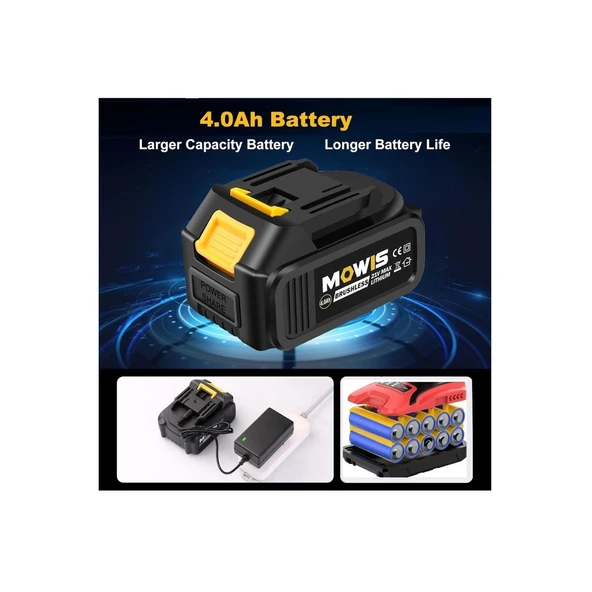 Assur Bn5 Dawreek Haktaş Tüm Akülü Modellere Uyumlu Şarjlı Matkap/Taşlama Yedek Batarya 10 Pili - 4