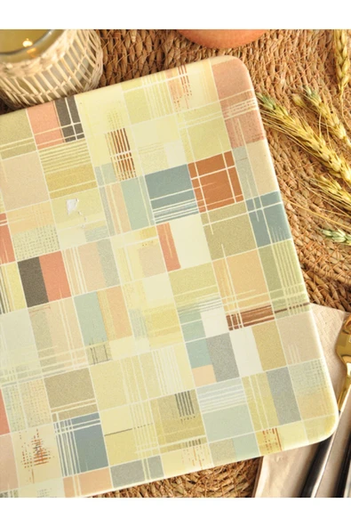 Dekor Dijital Mix Kare Servis Tabağı  25x25 - 2