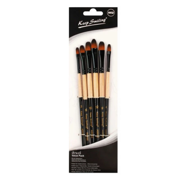 Supertrend Sentetik Kedi Dili Fırça Seti 6'lı ürün görseli 1