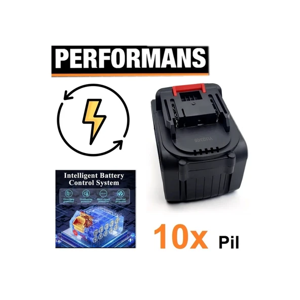 Oto Araç yıkama yedek pil Tüm Akülü Modellere Uyumlu Şarjlı Matkap Yedek Batarya Assur Dawreek 10 pilli