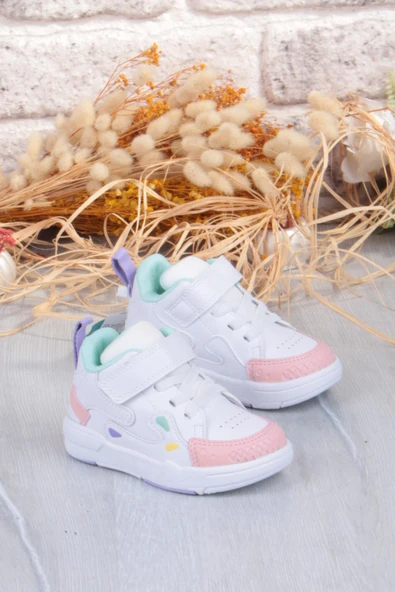 Vicco 946.B25K.439 Beyaz Pembe Nita Rahat Haif Kız Çocuk Bot ürün görseli