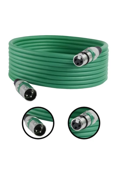 Midex MXL-10M-GR Kaliteli XLR TO XLR 10 mt. Mikrofon Kablosu ürün görseli