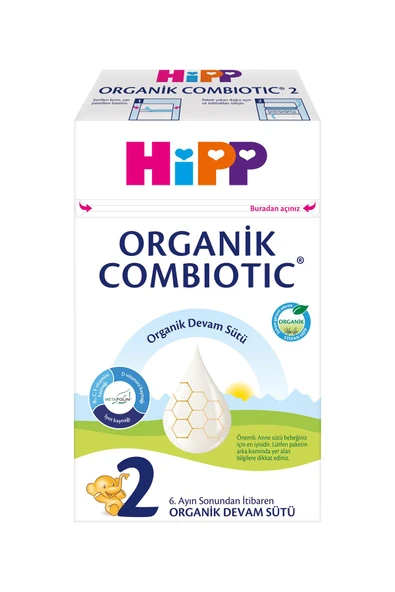 Hipp 2 no Combiotic Devam Sütü 600 gr X 2 Adet + Ultra Sensitive Yenidoğan Islak Mendil Hediyeli - Resim 2