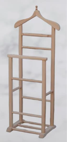 Dilsiz uşak 2 li 90535  Havluluklu Model Ahşap HAM Boyasız Cilassız Boyalı El Yapımı - 3