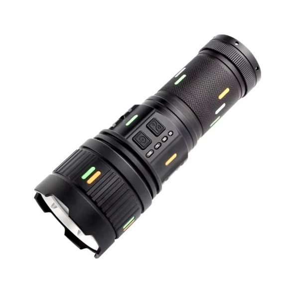 Pro F-3001 Alüminyum Tg Led Güç Göstergeli Type-c Şarjlı El Feneri 100 W - 3