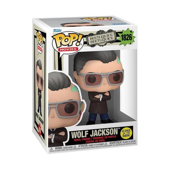 Funko POP Movies: Beetlejuice –Wolf Jackson (Glow in the Dark) - Resim 3