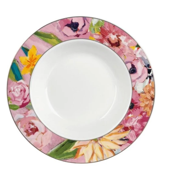 Lucky Art Peony Bone 24 Parça 6 Kişilik Yemek Takımı LYBA 065 - 3