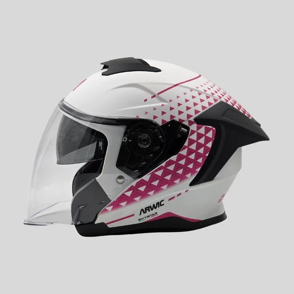 Arwic Skystar Yarım Kask Motosiklet Kaskı - AR836 - ECE-R 22.06 - 3