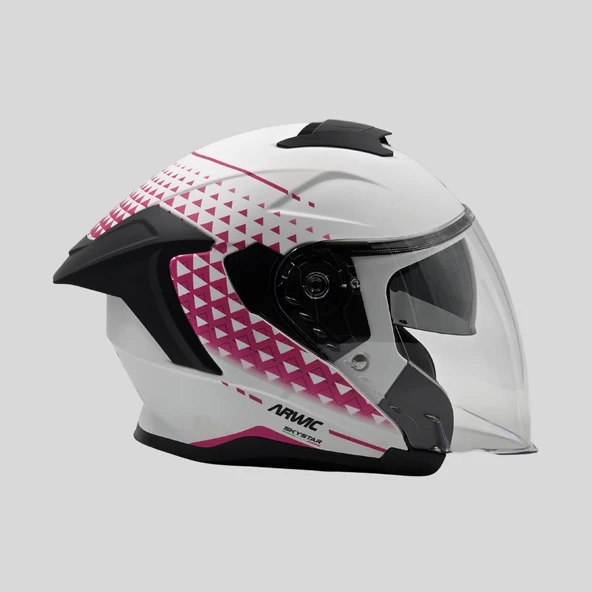 Arwic Skystar Yarım Kask Motosiklet Kaskı - AR836 - ECE-R 22.06 - 4