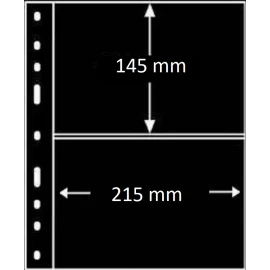 Teksöz-052- Iki Bölmeli Siyah Zeminli Sayfa A4 Boyutunda,para Ve fdc Sayfası