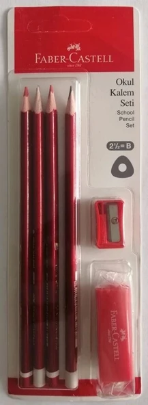 FC Okul Kurşun Kalem Seti (2 Ad. Kurşun ve Kırmızı Kalem + Silgi + Kalemtıraş )(5244000026)