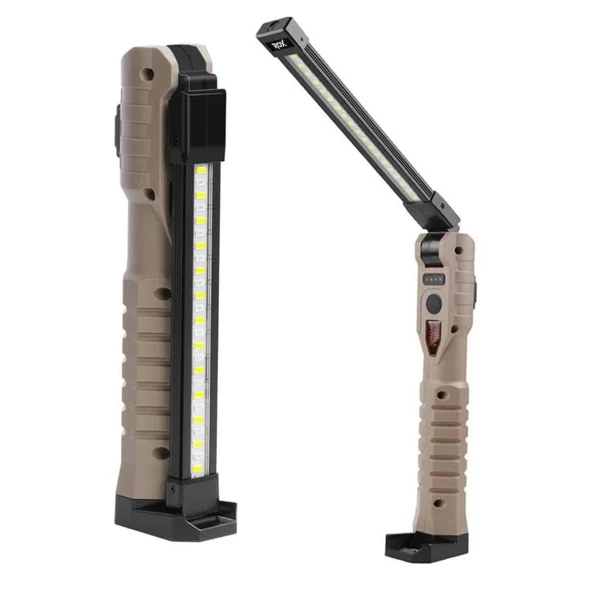 Rox 0221 Şarjlı Katlanır Çok Amaçlı Çalışma Feneri 2000 Lümen - Resim 3