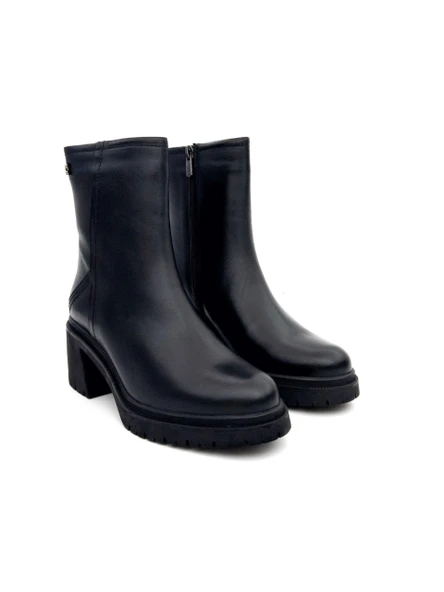 Venüs 2552501K Kadın Hakiki Deri Kalın Taban Fermuarlı Günlük Bot - 8