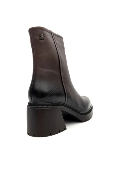 Venüs 2552501K Kadın Hakiki Deri Kalın Taban Fermuarlı Günlük Bot - 2