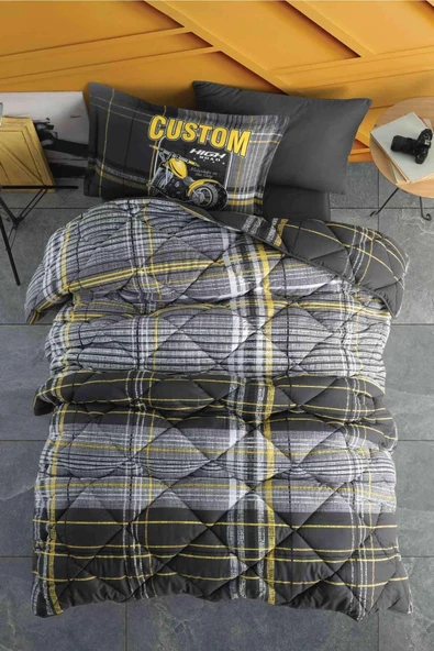 Clasy %100 Pamuk Ranforce Tek Kişilik Yorgan 155 x 215 - 11