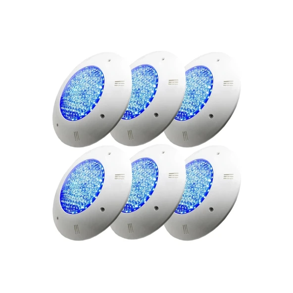 6 Adet 32 Watt Smd Led Mavi Sıva Üstü Havuz Lambası 32w 12 Volt