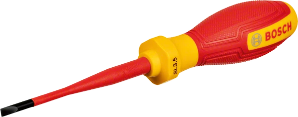 BOSCH Profesyonel İzoleli 1000 Volt 3.5 x 75 mm Düz Tornavida (1600A02NC1) ürün görseli