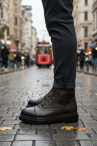 Muggo GUSTA Bağcıklı Fermuarlı İçi Kürklü Erkek Kışlık Bot - 2