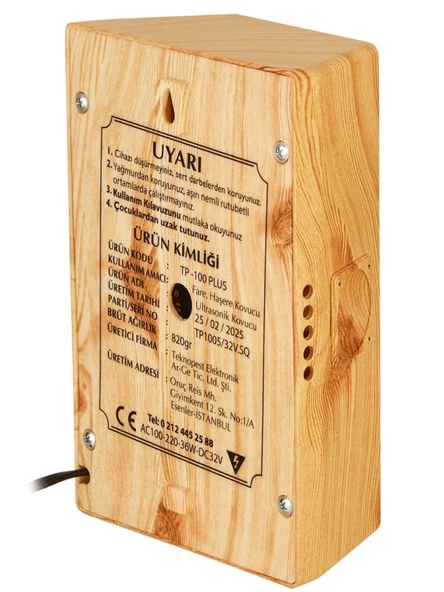 TEKNOPEST TP-100 PLUS 5 ÇIKIŞLI FARE KOVUCU VE HAŞERE KOVUCU - 3